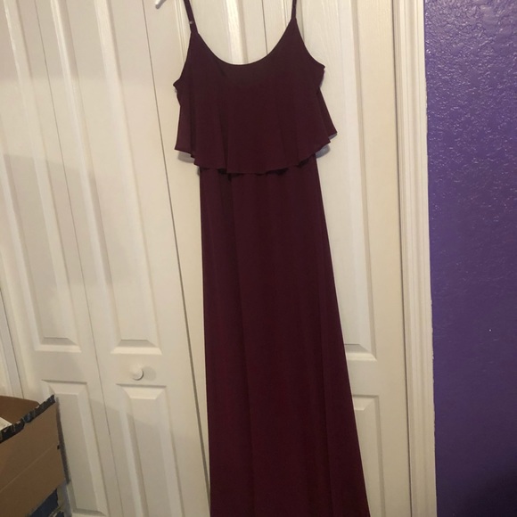 NWOT show me your Mumu plum bridesmaid maxi dress size small - Picture 8 of 8